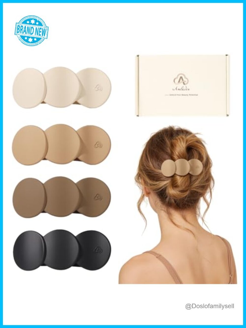 Flat Hair Clips for Women Strong Hold Non-Slip Polycarbonate Claw Clips